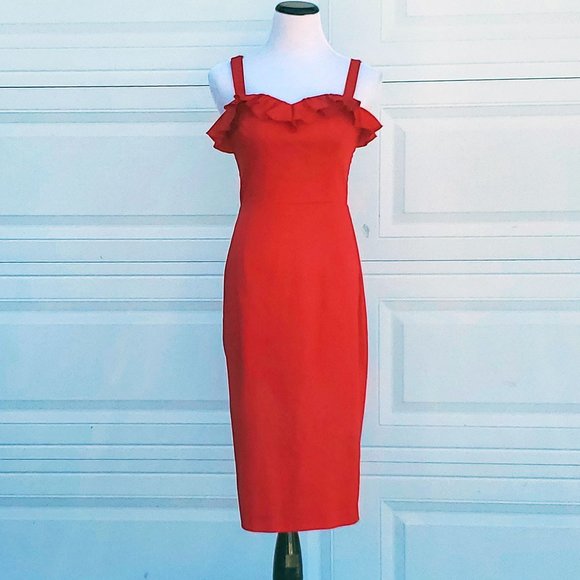 Collectif Dresses & Skirts - NWT Collectif Mandy Plain Pencil Pinup Dress Red